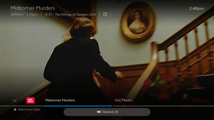 Rewind live TV with Fetch TV Guide features